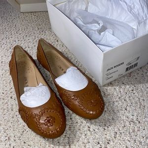 Jack Rogers Classic Brown Flats